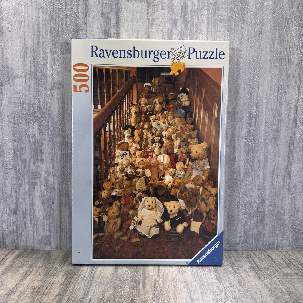 Ravensburger 500 pc Teddy Bear's Wedding Day 1997, jigsaw puzzle Rare Vintage